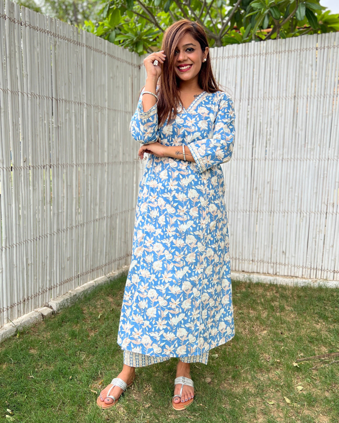 Blue Ivy Aline Cotton Kurta Set of 2  The Svaya