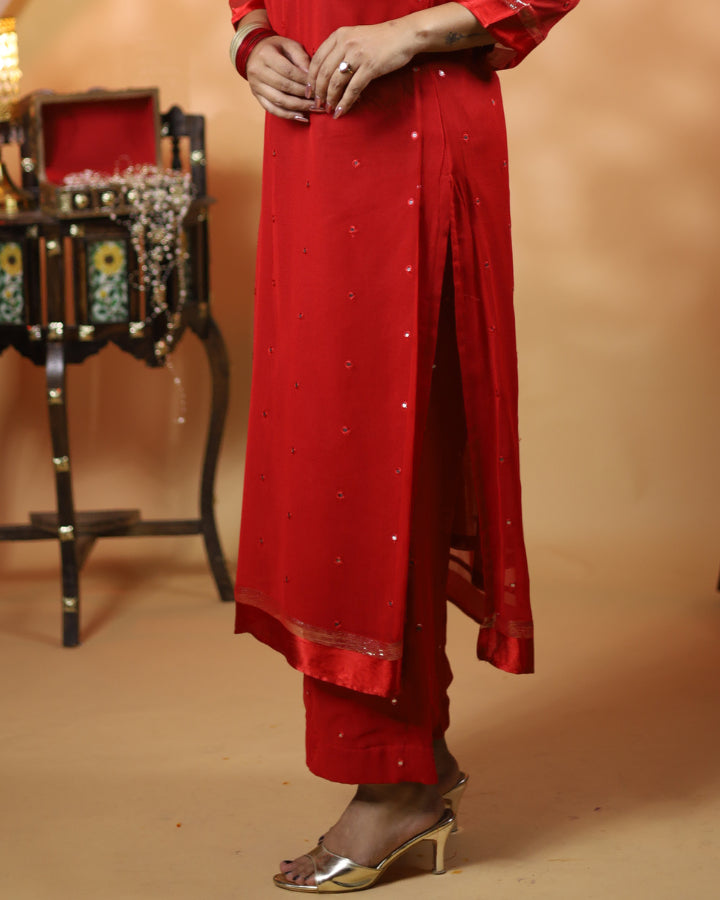 Laal Sitara Suit - Set of 3
