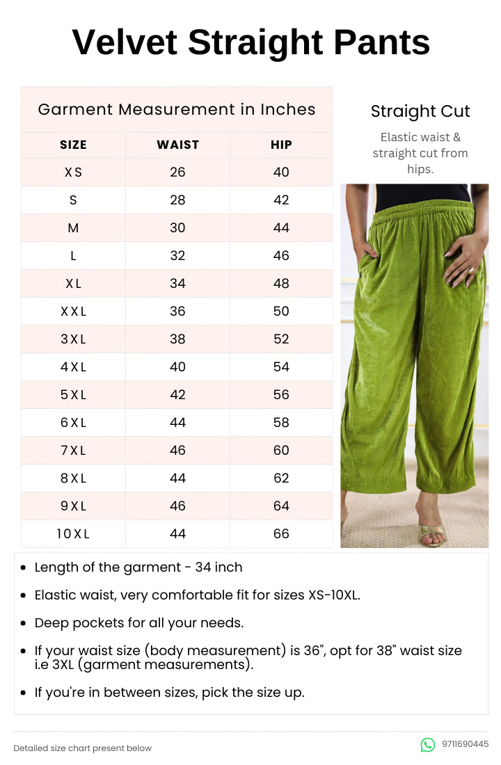 Sap Green Velvet Cropped Culottes
