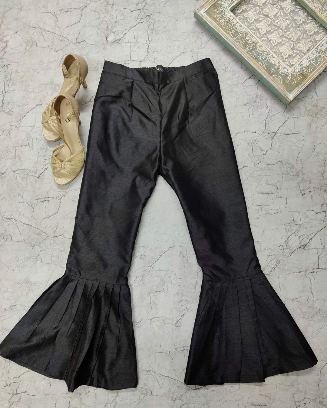 Black Pleated Pants