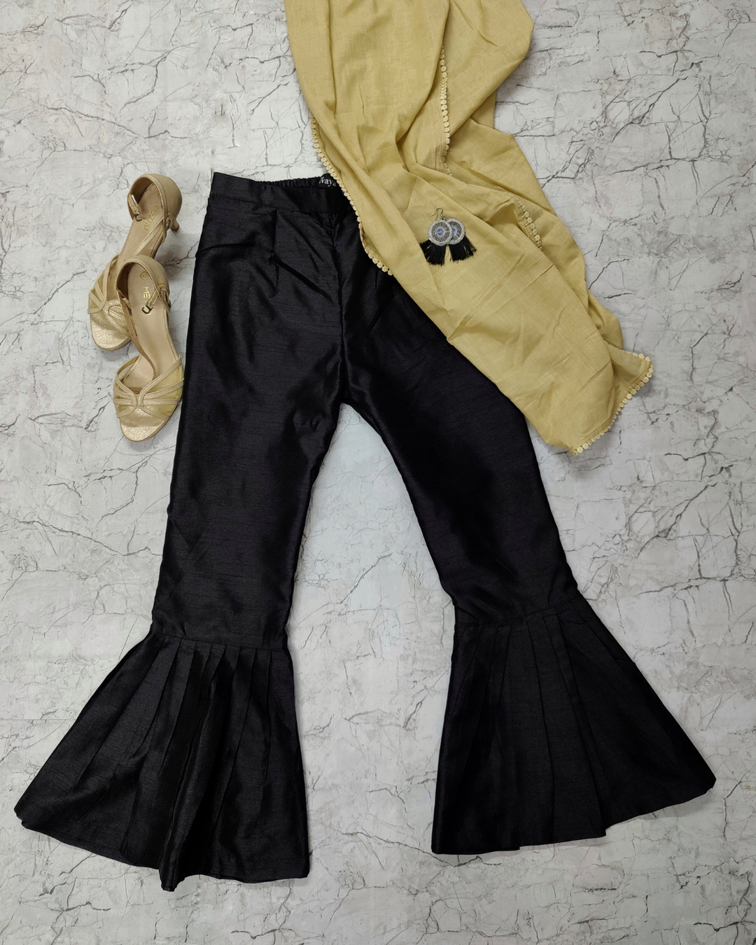 Black Silk Pants