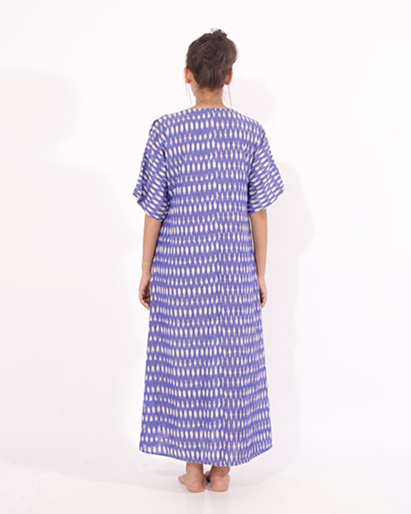 Ikat Kaftan Maxi Dress For Women