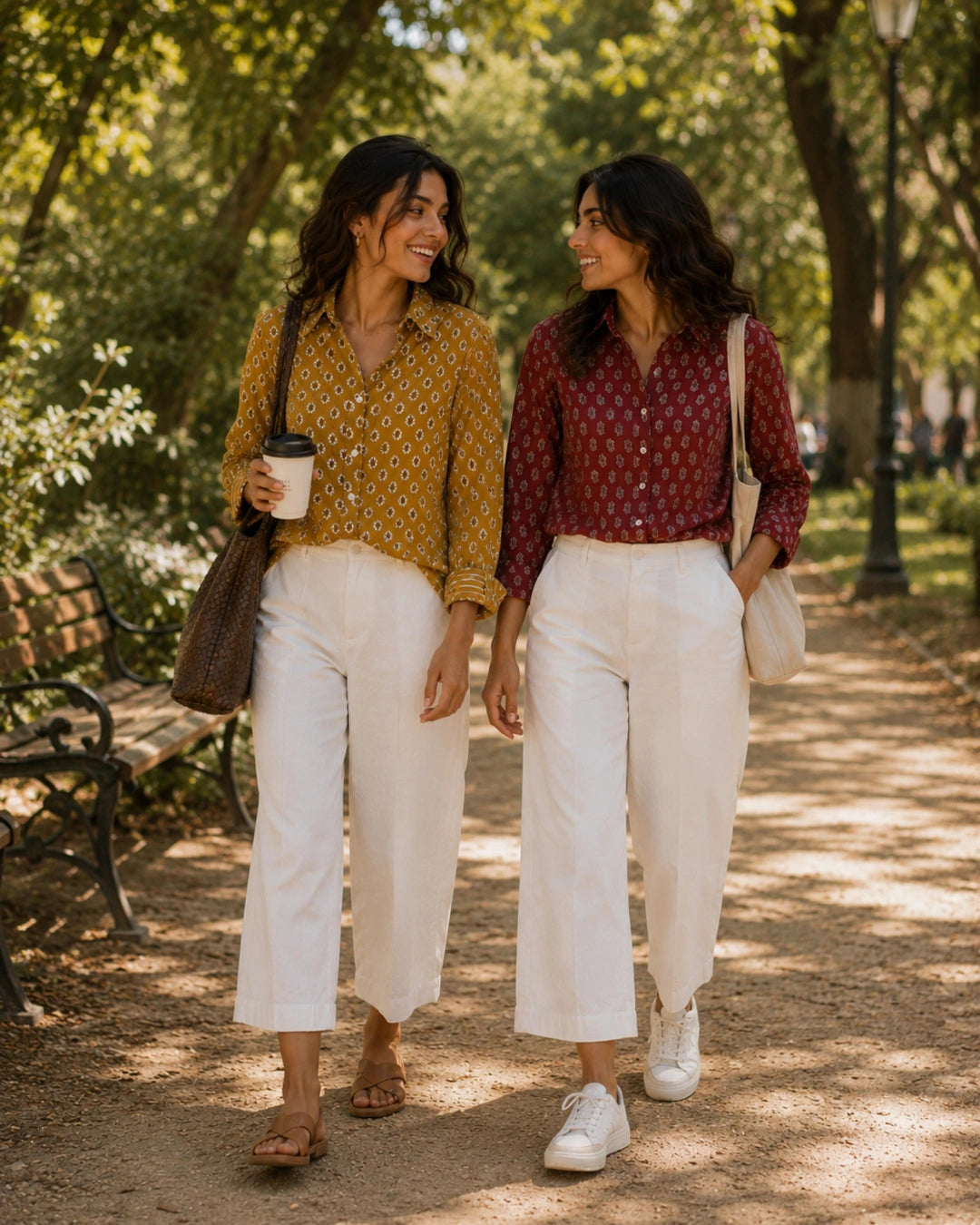 Amber Motif Casual Cotton Shirt For Women's