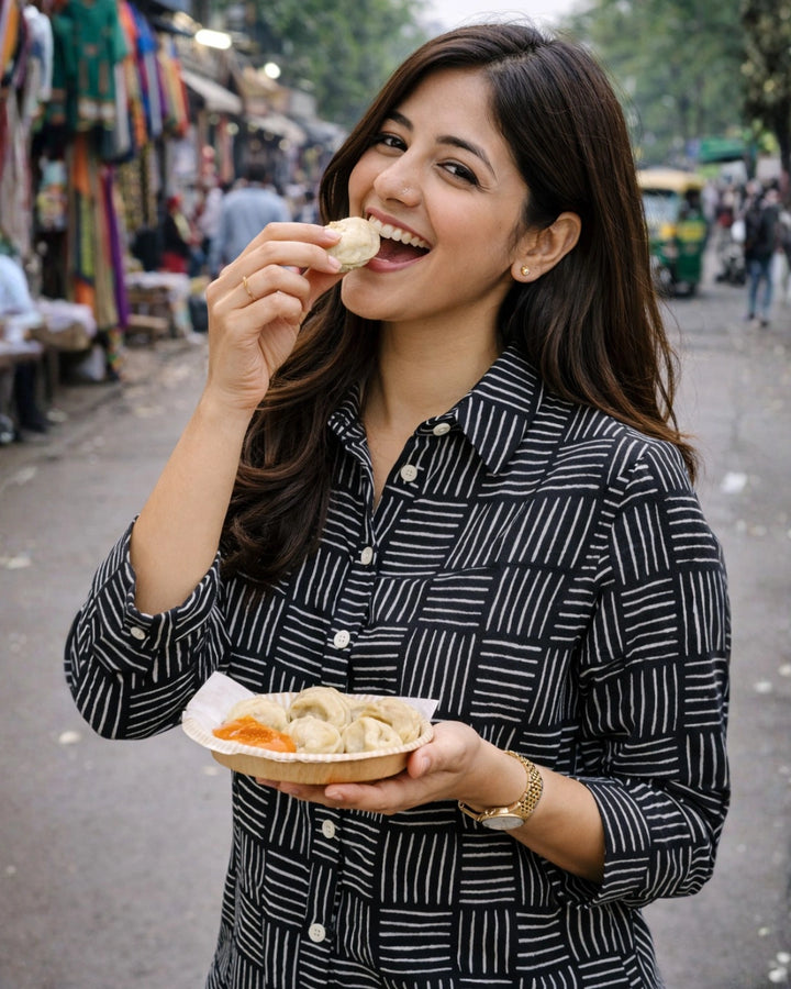 Black Square Cotton Classic Shirt