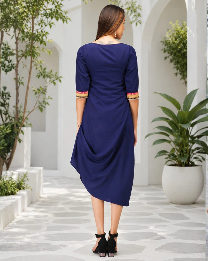 Blue Draped Drama