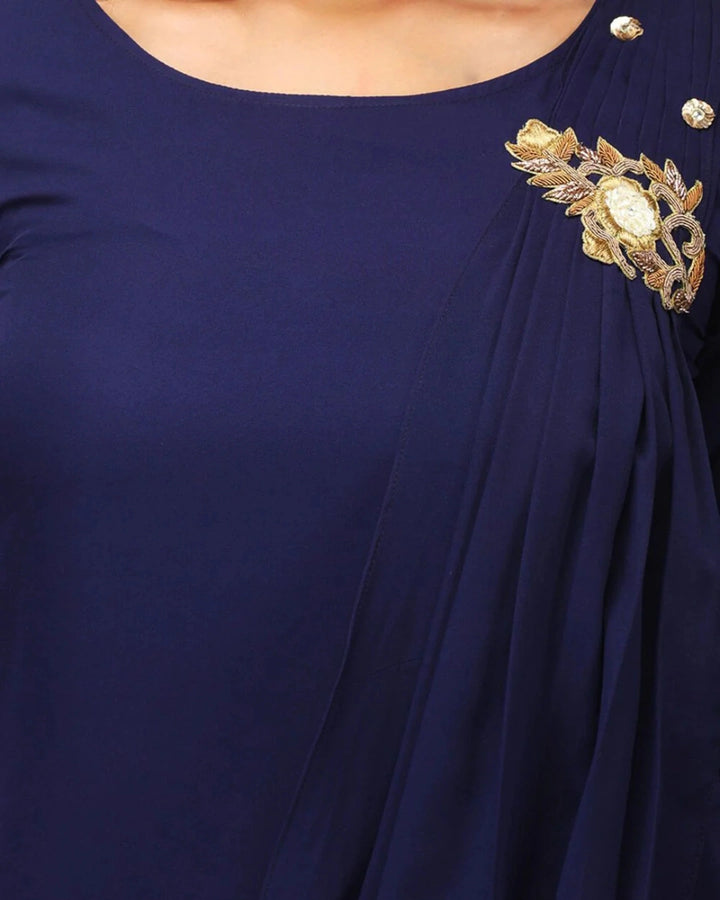Blue Draped Drama
