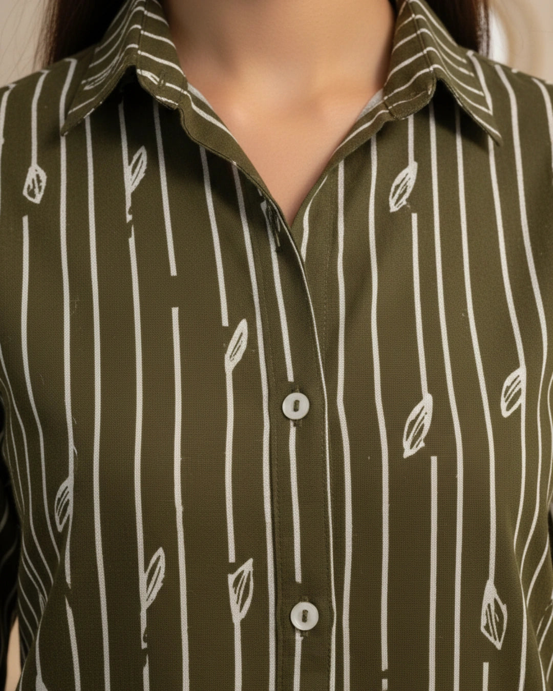 Classic Cotton Print Shirt For Women