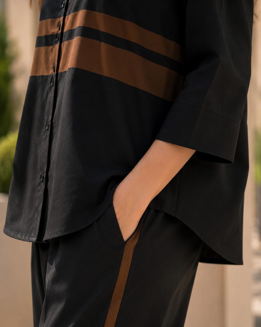 Classic Urban Black Co-ord Set For Women