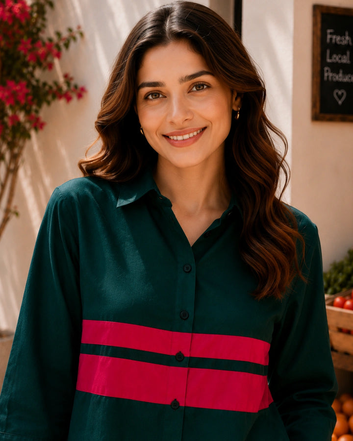 Classic Urban Evergreen Co-ord Set For Women