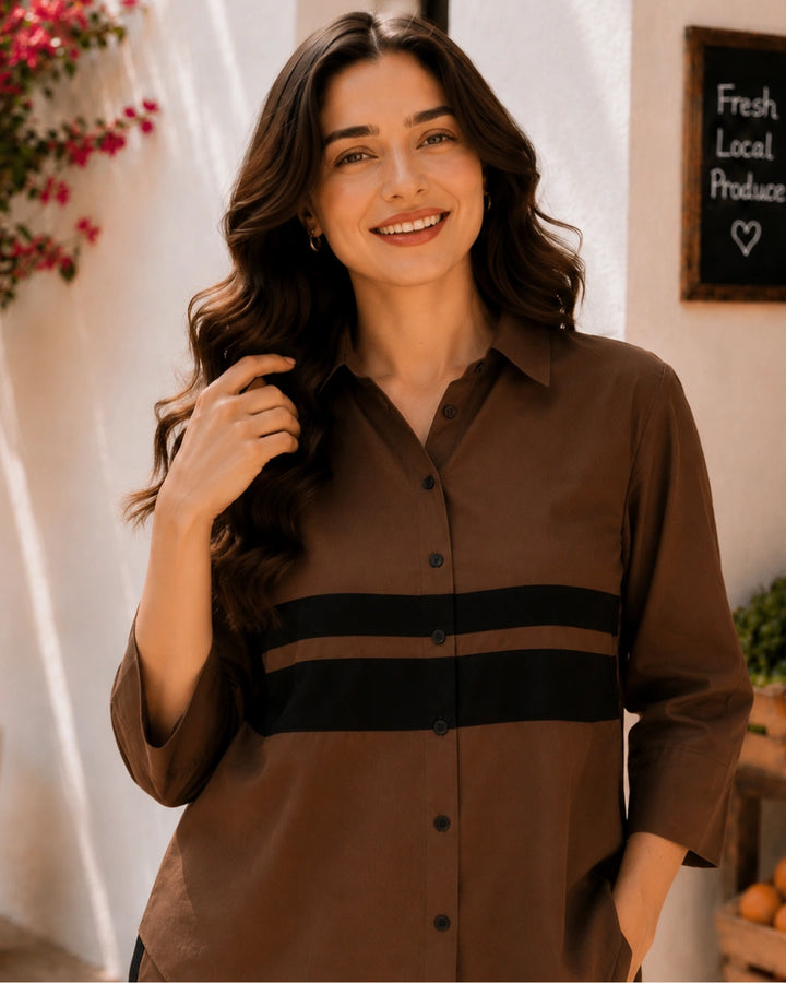 Classic Urban Mocha Co-ord Set For Women