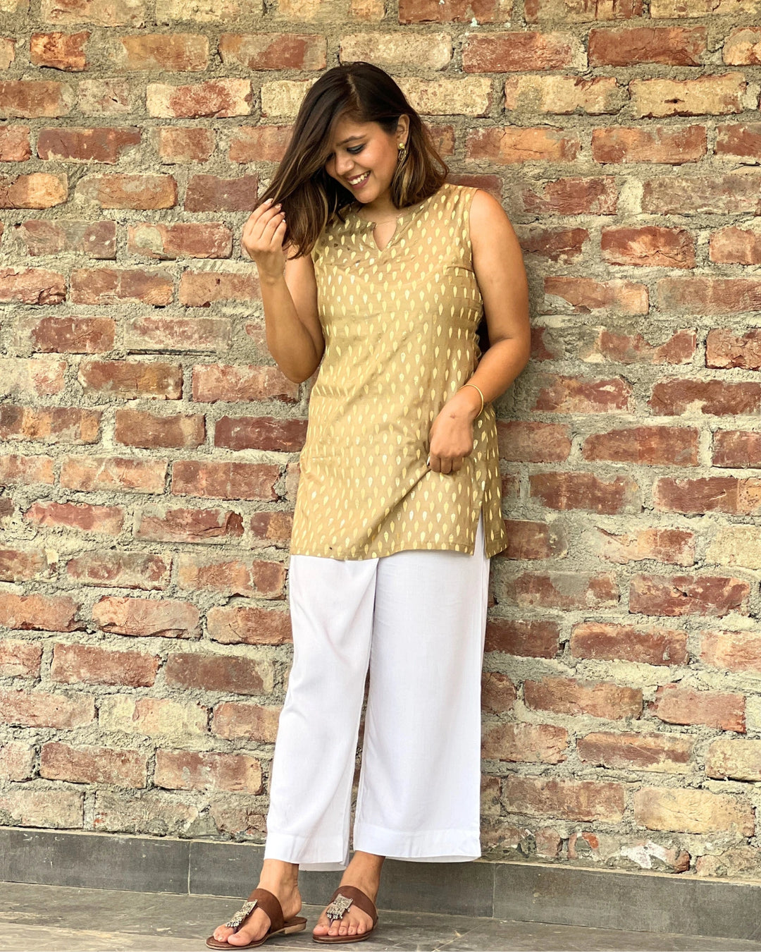 Short kurti 2025 with palazzo pants
