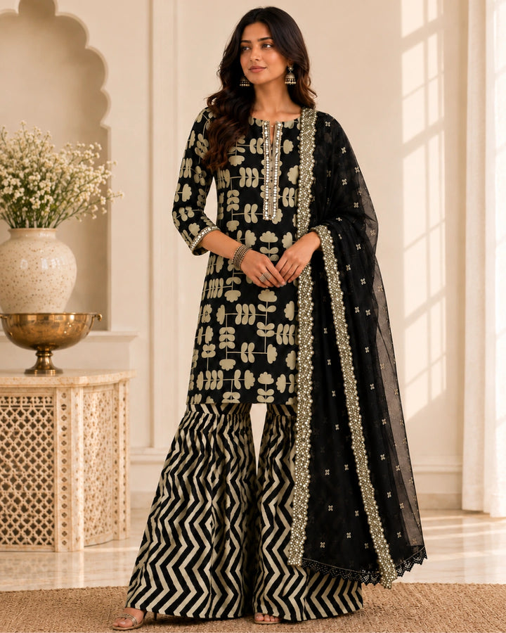 Kasturi Cotton Garara Set