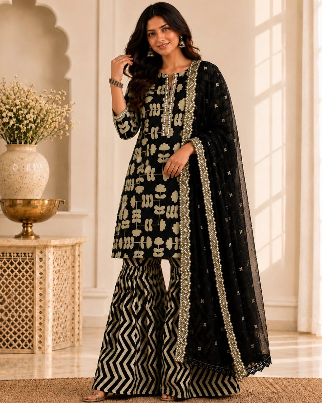 Kasturi Cotton Garara Set