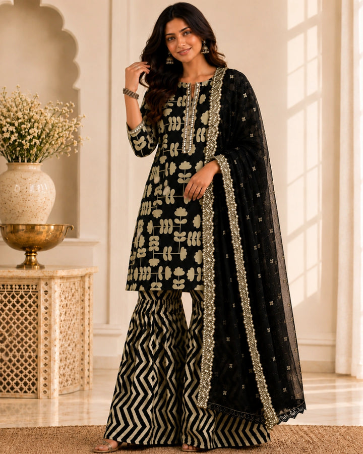 Kasturi Cotton Garara Set