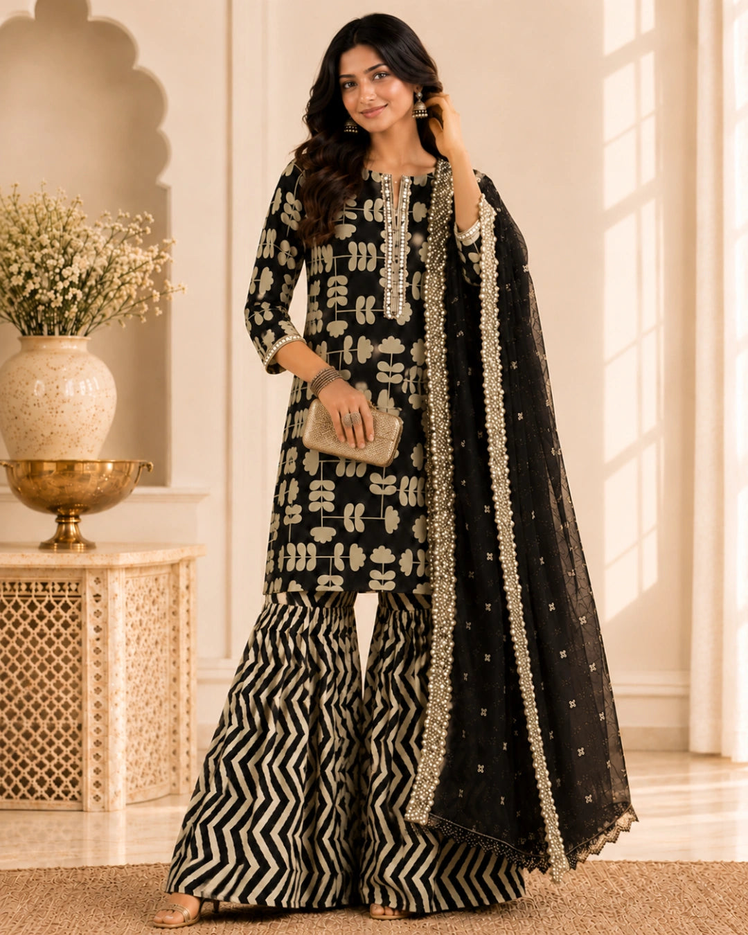 Kasturi Cotton Garara Set
