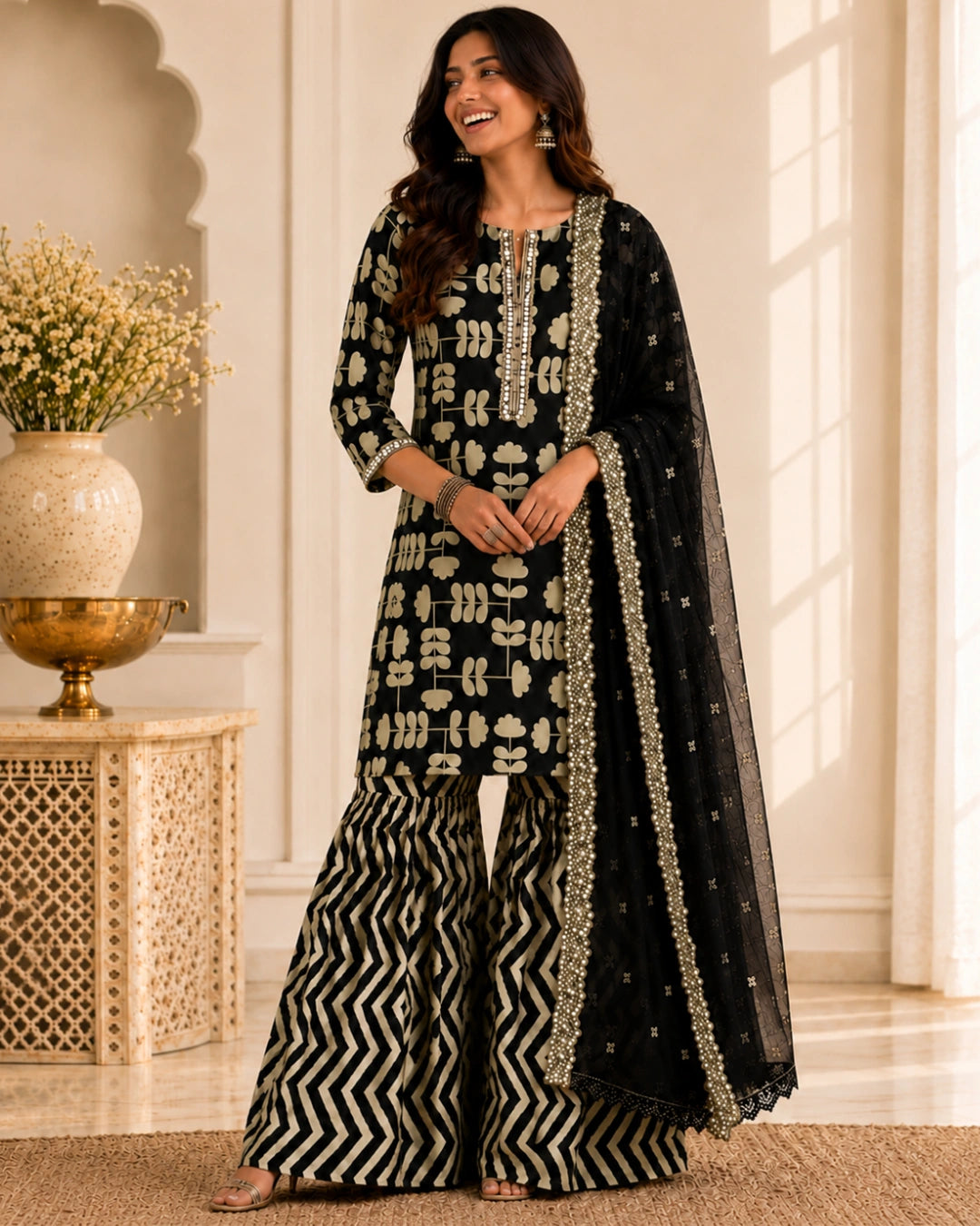 Kasturi Cotton Garara Set