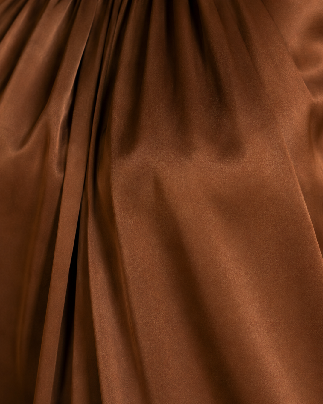 Mocha Brown Luxe Satin Halter Top