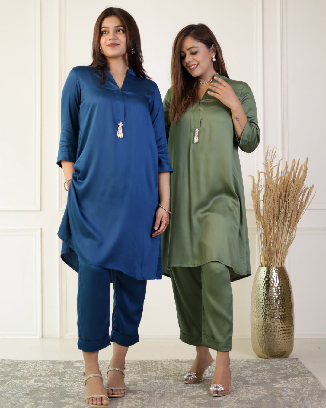 Ocean Blue Modal Kurta Set of 2