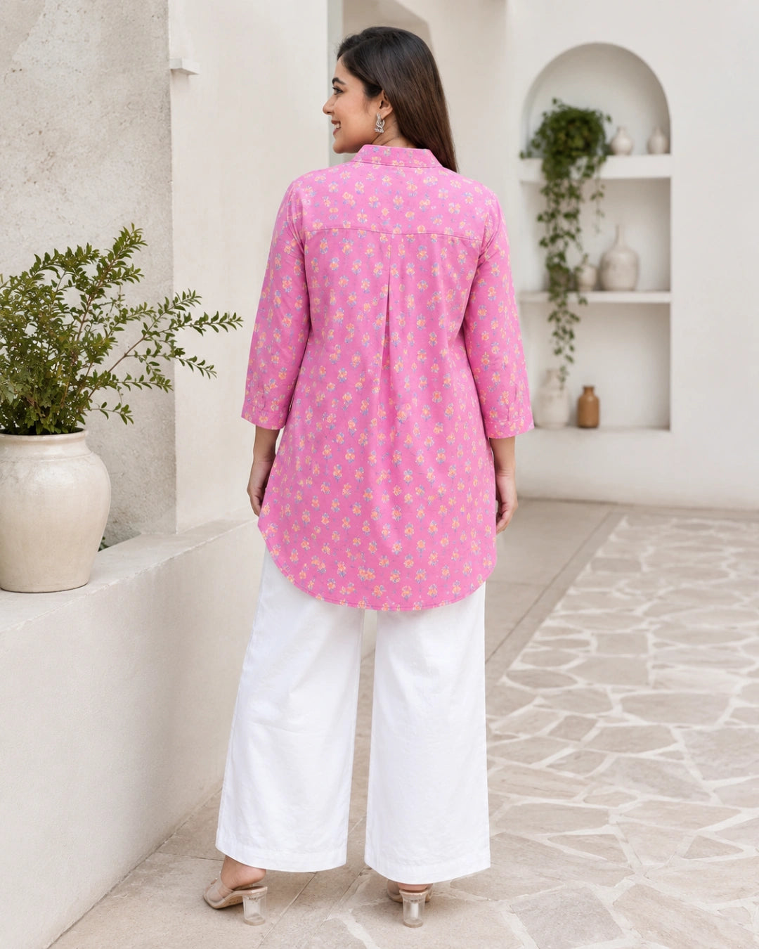 Petal Muse A-Line Shirt For Women