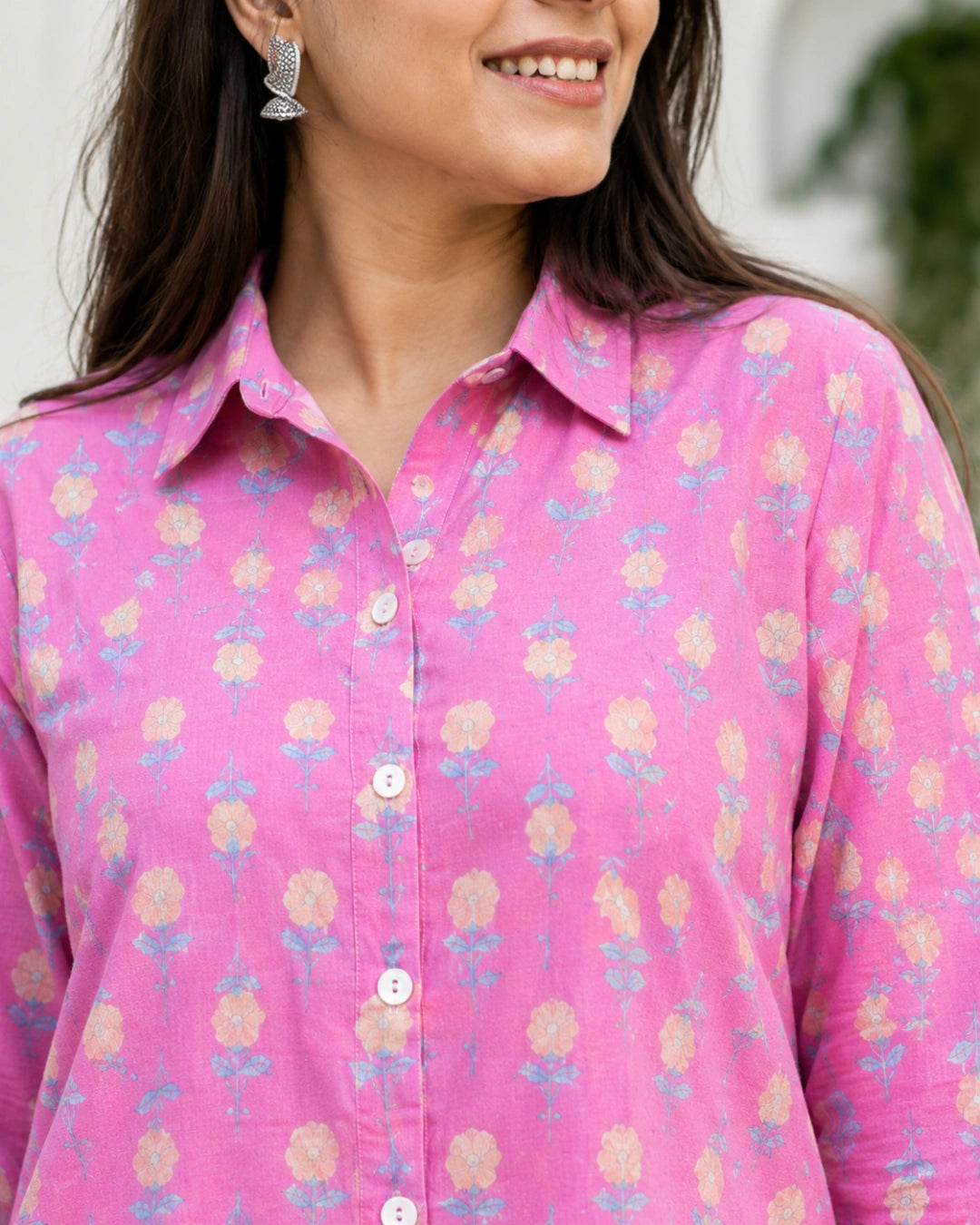 Petal Muse A-Line Shirt For Women