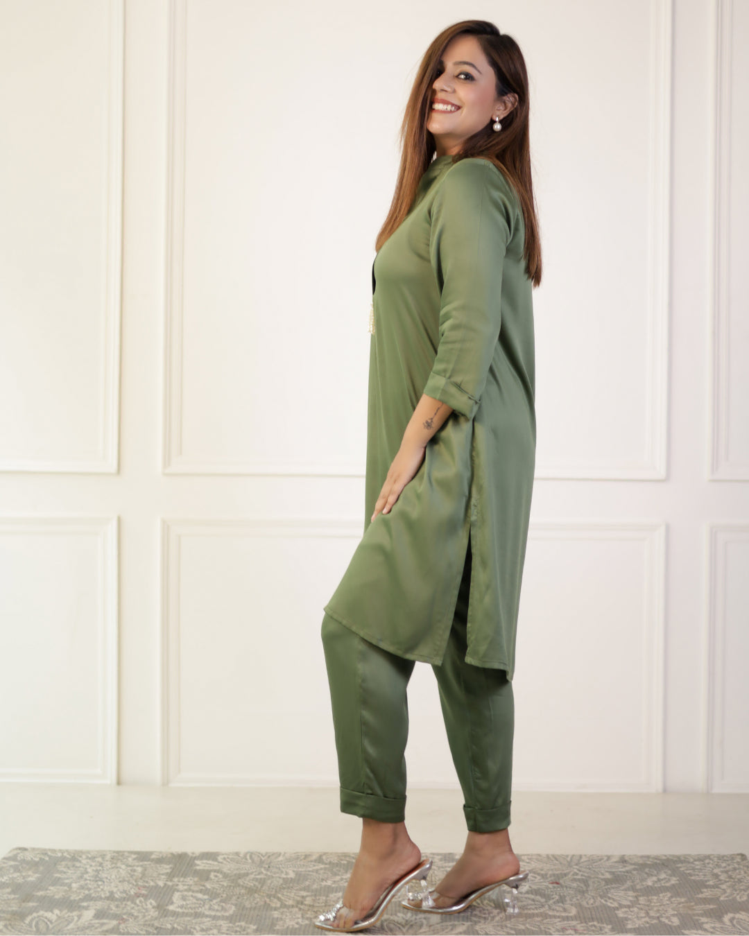 Pine Green Modal Kurta Set of 2