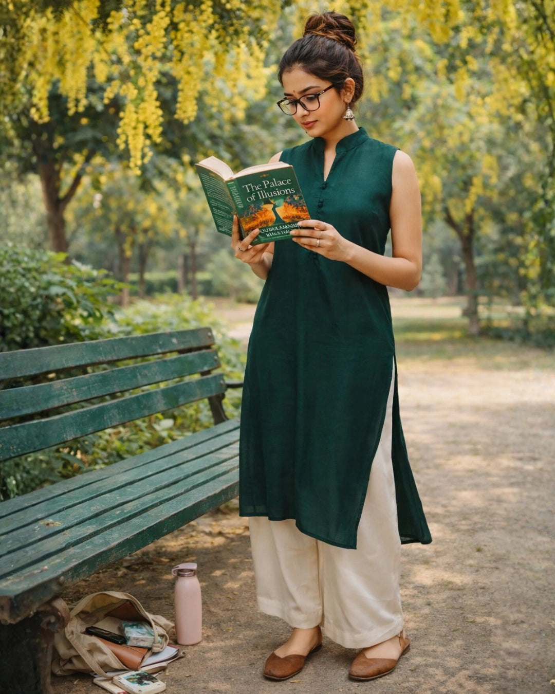 Step Out In Muted Brown Comfort Kurta For Women