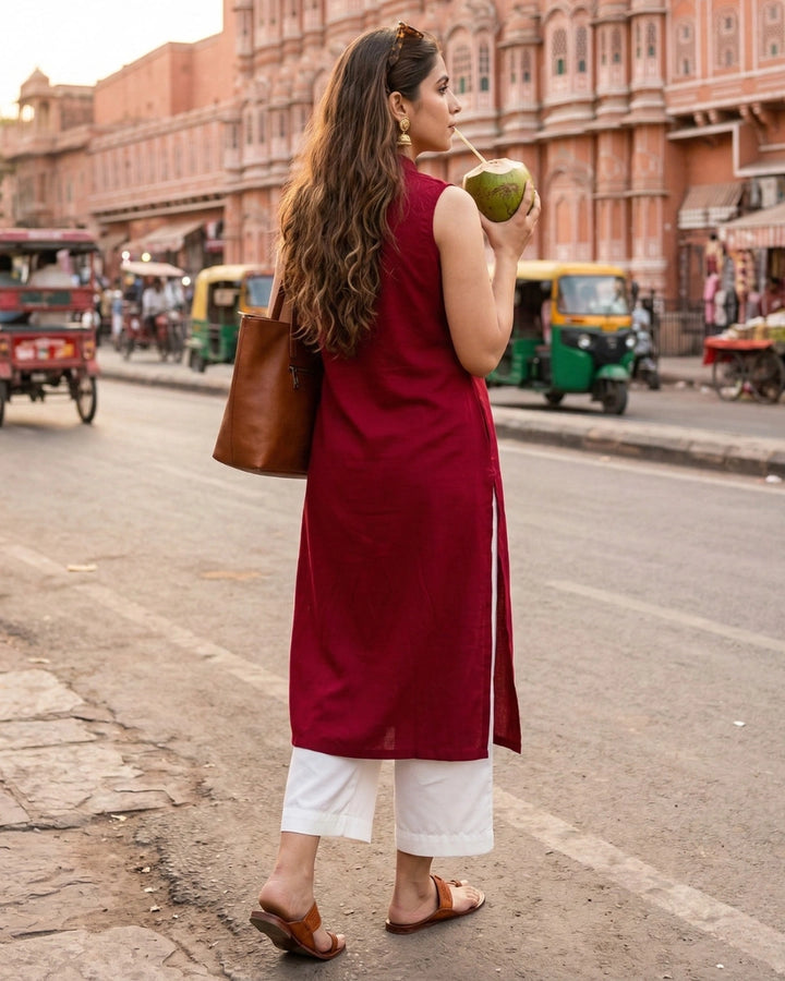 Step Out In Teal Dream Comfort Kurta For Women