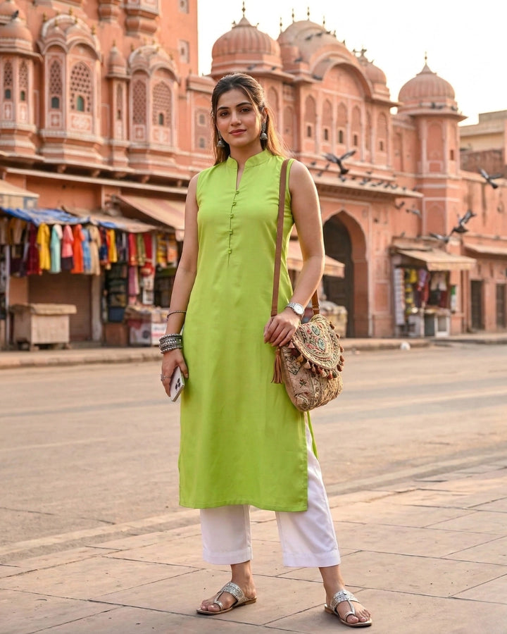 Step Out In Teal Dream Comfort Kurta For Women