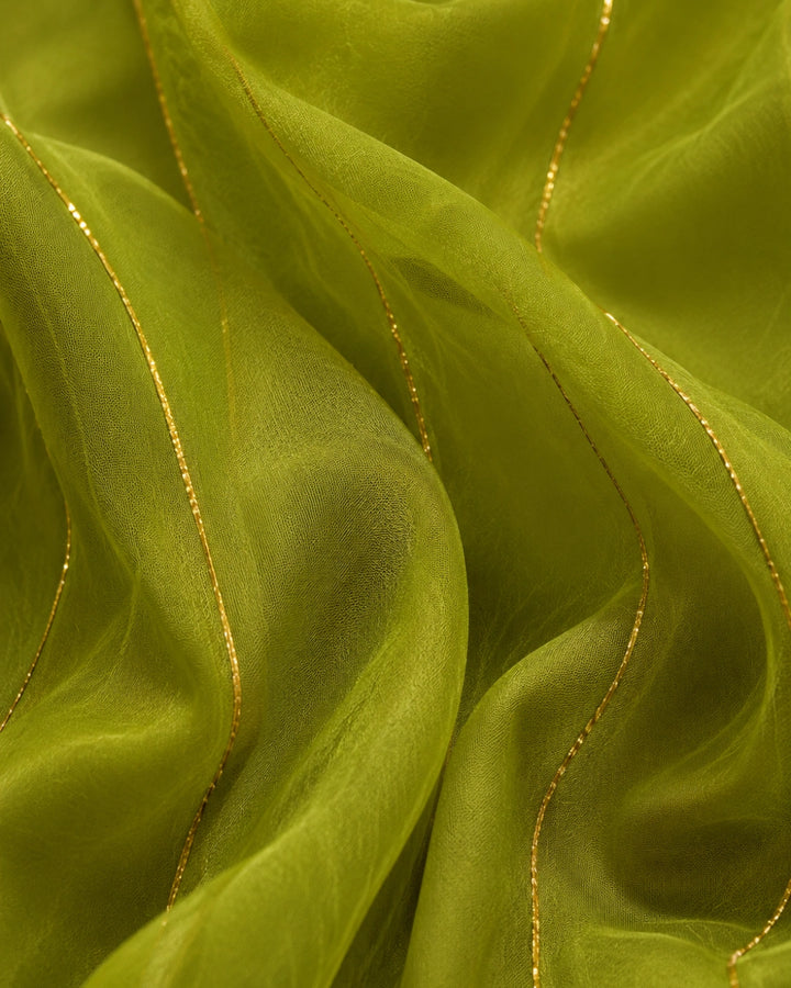 Sunheri Noor Gota Lace Green Dress