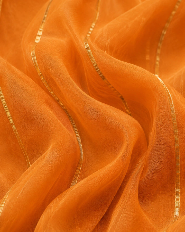 Sunheri Noor Gota Lace orange Dress