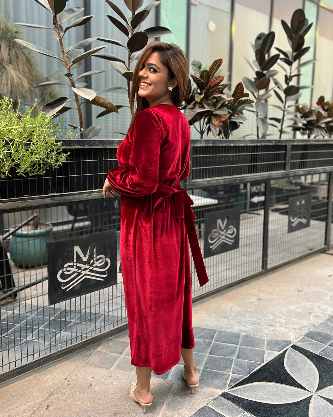 winter rose dress Winter Rose Velvet Bettina Wiggle Dress Deadly is the Female