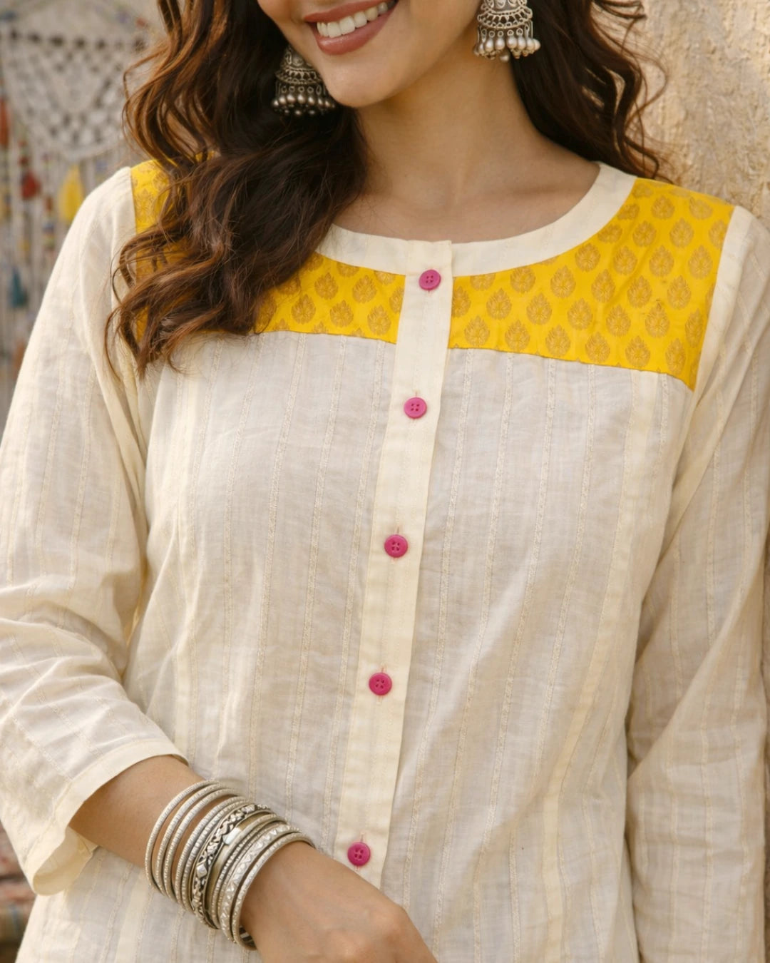 Zari Ivory Magic Relaxed Fit Women's Cotton Shirt