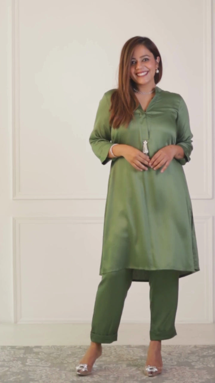 Pine Green Modal Kurta Set of 2