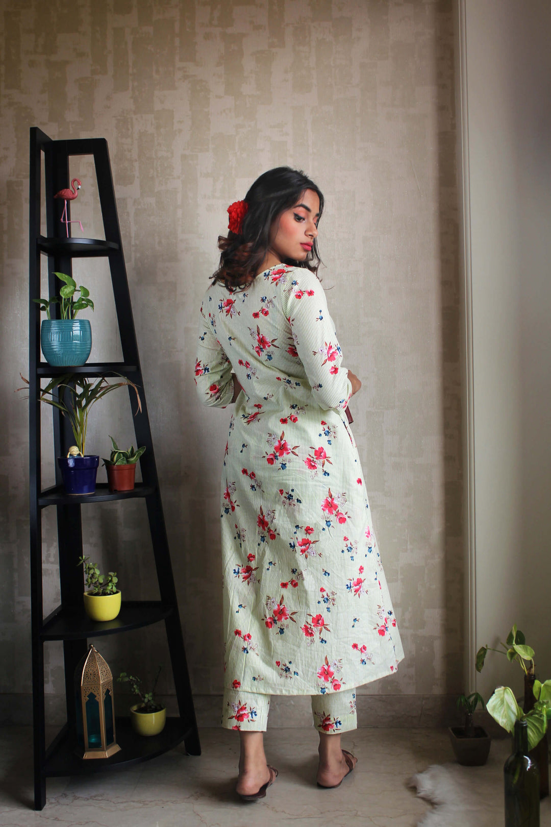 Rooted: A Cotton Kurta Set In Flora