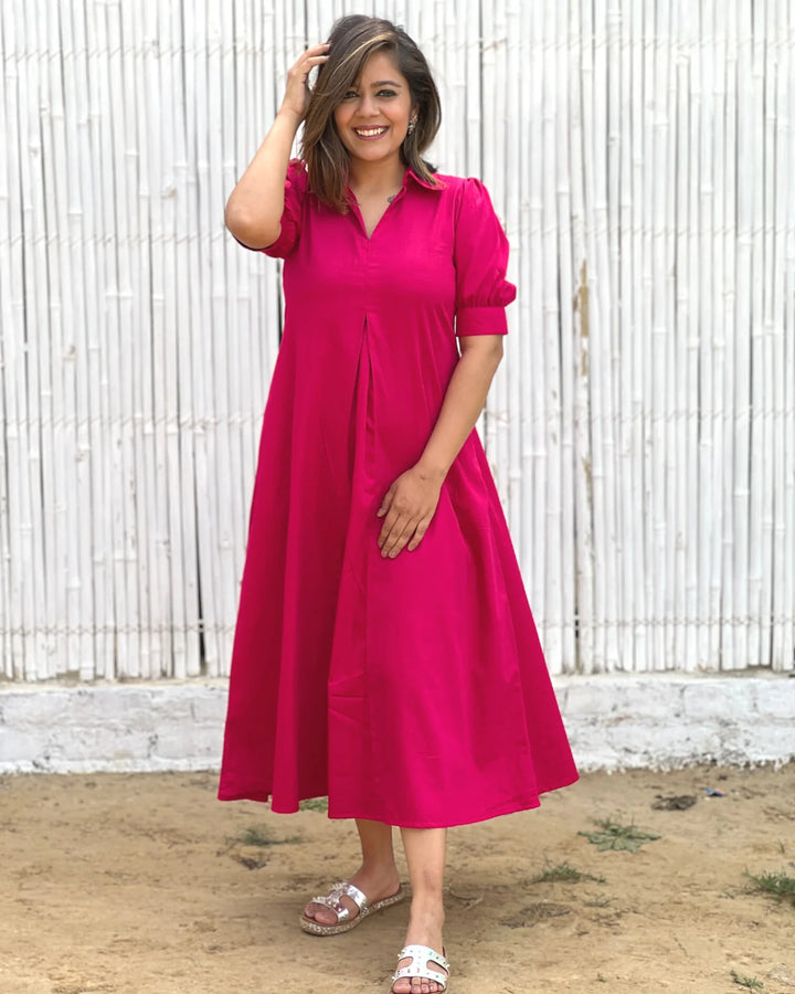 Fuchsia a line dress sale