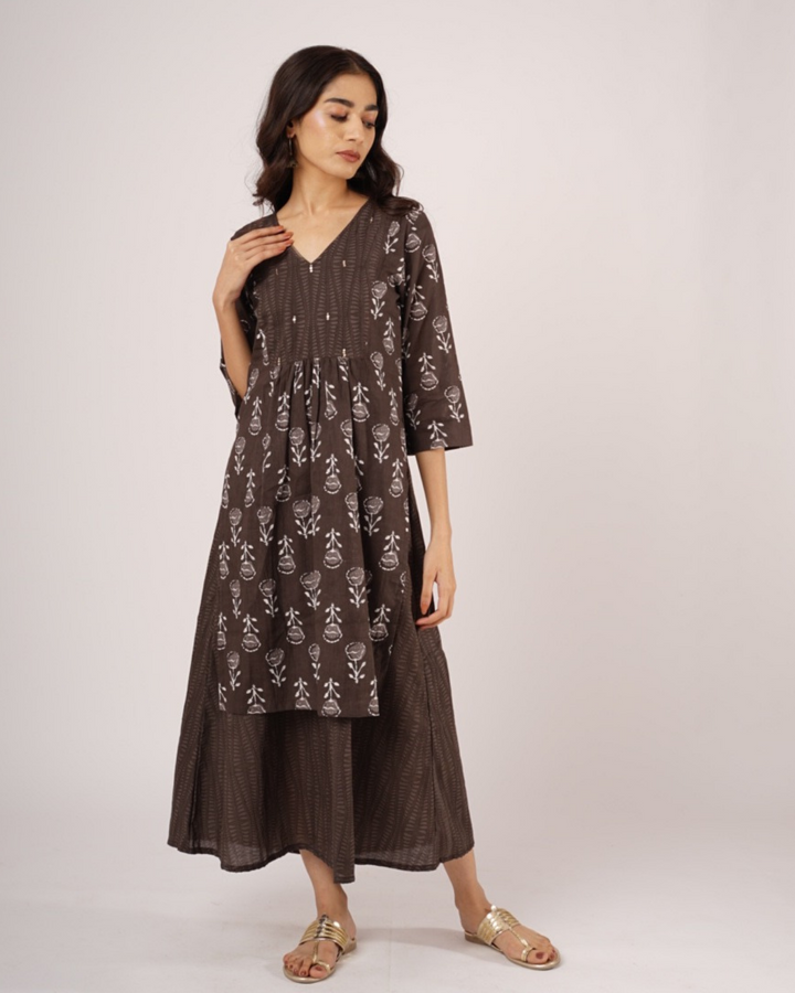 Mahagony Printed Kurta Dress Set of 2