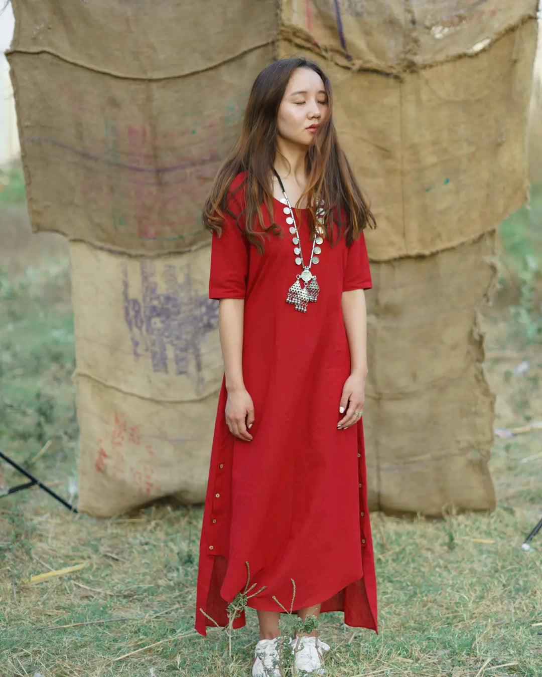 Gulaaz Dress – Red