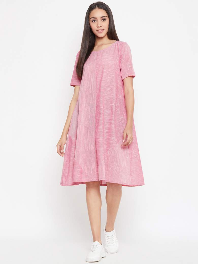 Pink A line Dress