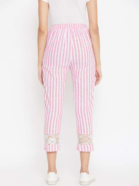 Vintage 70s Striped Peach Pink Vest and Pant Set – Medium → Hotbox Vintage