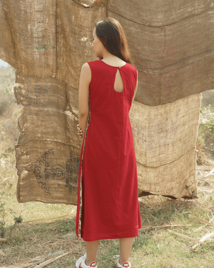Red Tijori Dress