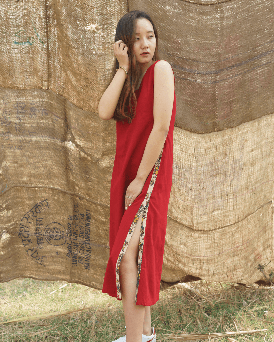 Red Tijori Dress