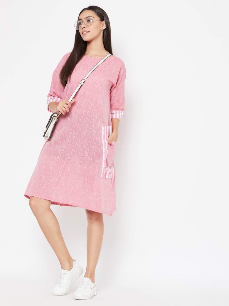 Pink Side Pocket dress