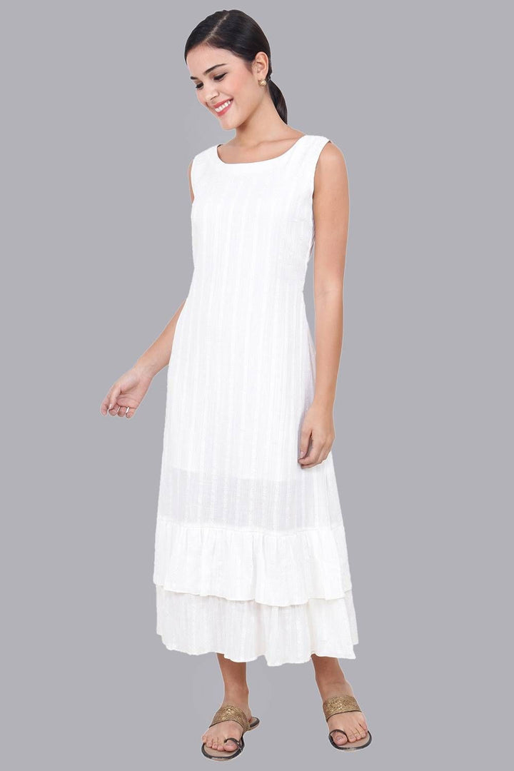 Women's White Long Dress For Summer